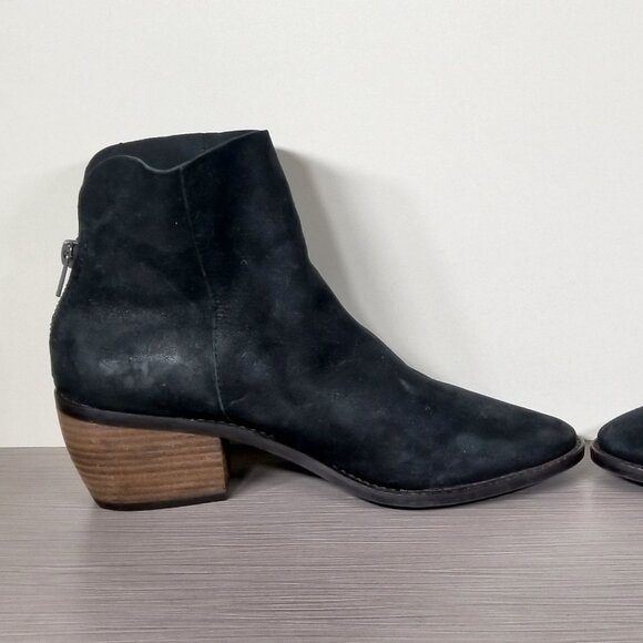Lucky Brand Kaiya Bootie, Black Leather, Womens Size 8.5 M / 38.5 - Picture 6 of 12